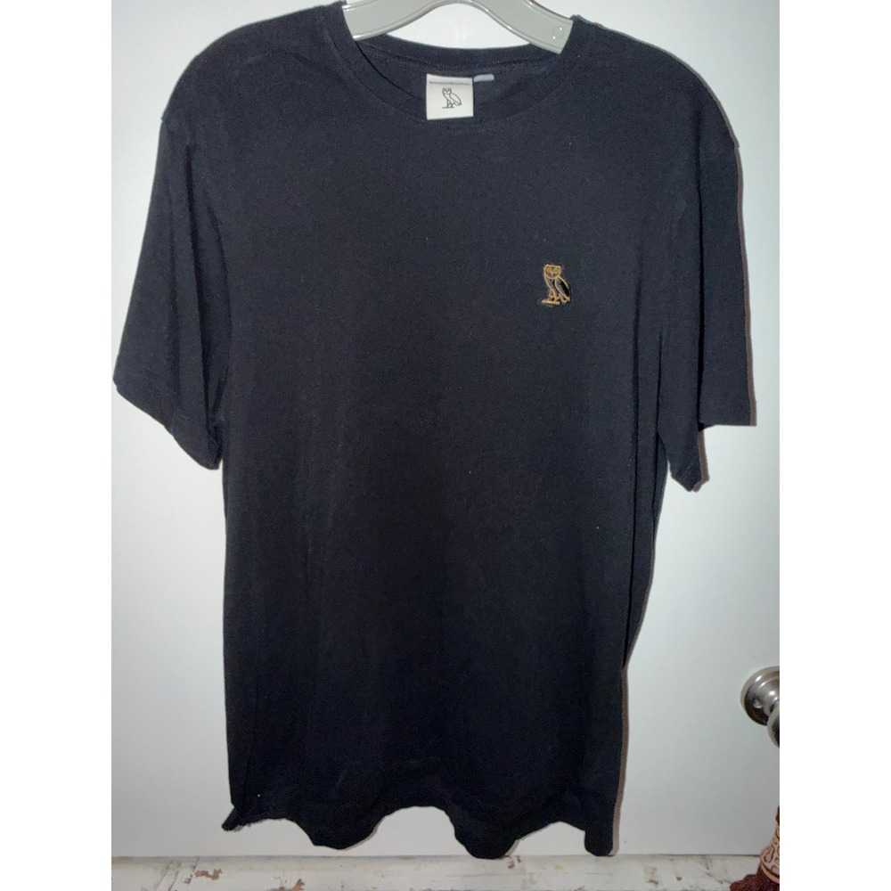 OVO Octobers Very Own Essentials Owl  T-Shirt Mens BlACK Short Sleeve Tee NWOT
